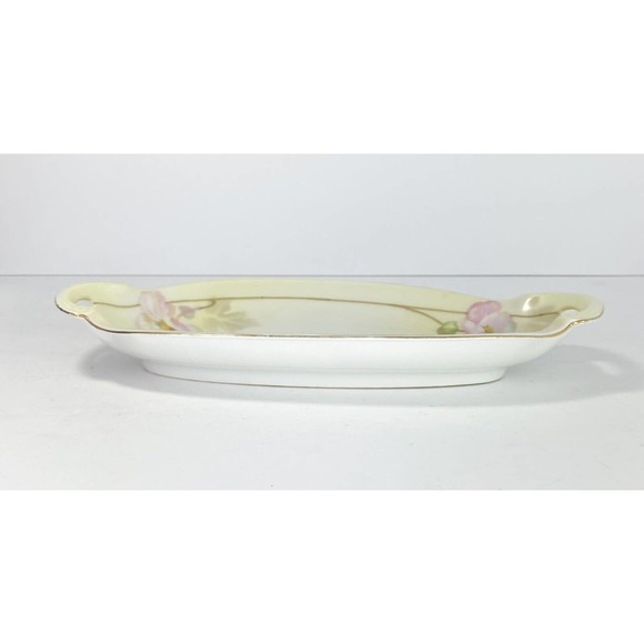 Set of 2 RS Prussia & Germany Trinket Round 4.5” & Oblong 10.5” Bowls VTG Floral - Picture 8 of 10